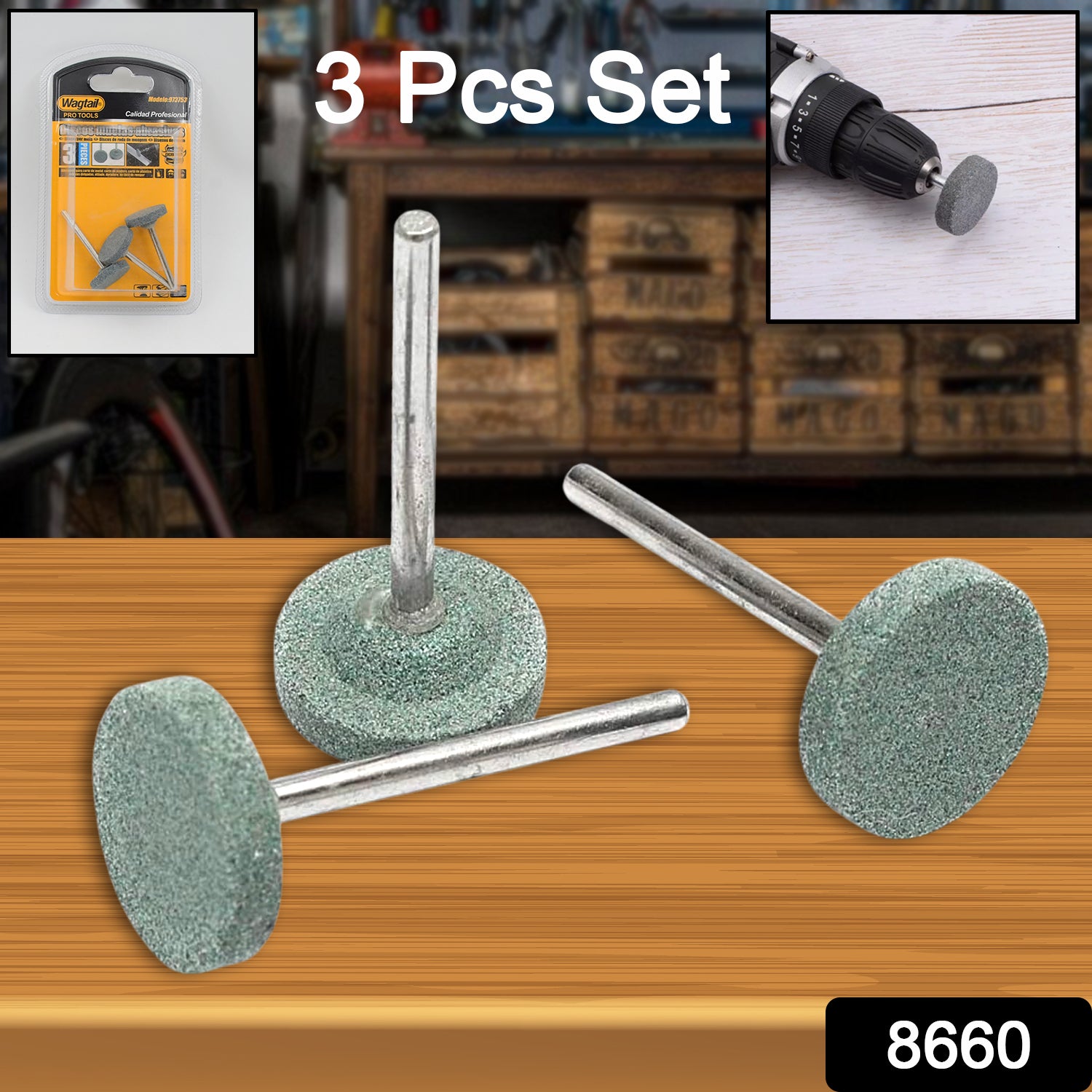 Grinding Head Abrasive Tool Mounted Stone (3 Pcs Set) Grinding Head Abrasive Tool Mounted Stone (3 Pcs Set)